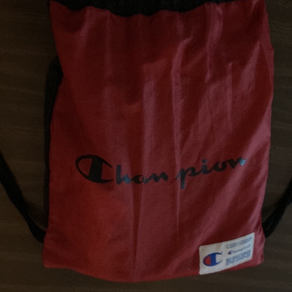 Red, and black champion book bag. - Picture 2 of 2